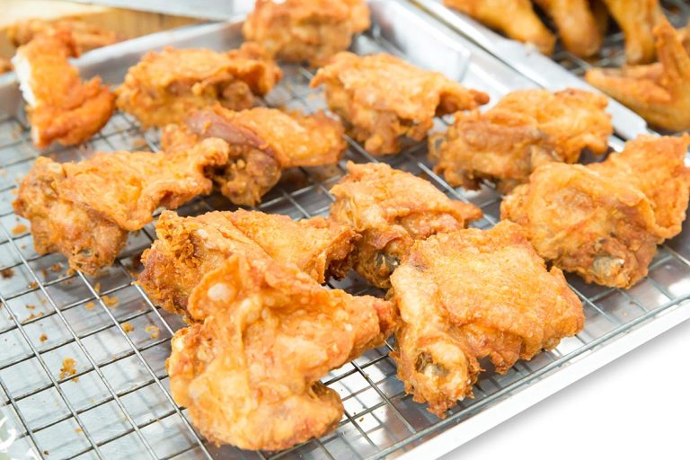 Thai Fried Chicken on a pan