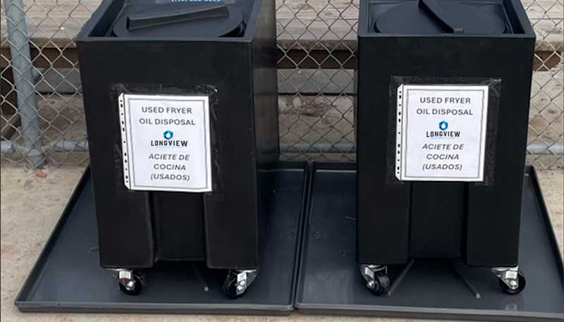 Used Cooking Oil Containers